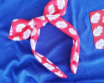 Polynesian Bow / Hawaiian Lnotty Bow. / Lilo print