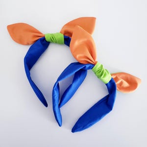 GOOFY colors  Lightweight Bow / Migrain - Friendly Knotty Bow / knotted bow One size fits most / goof headband /  bowband Fast Shipping