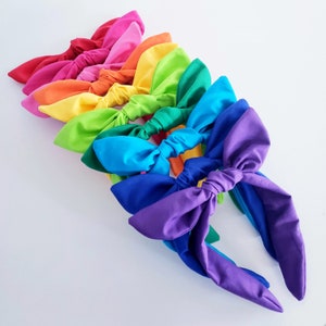 Any color solid bowband. See colors in listing. Buy 2+ and mix and match colors
