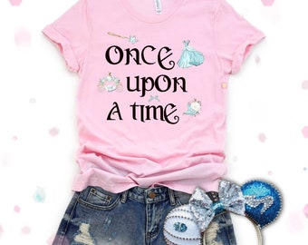 Once Upon a Time shirt / Fairytale design / cinderella shirt / sizes S - 4XL / glass slipper, magic pumpkin, princess shirt