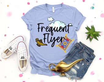 Shirt toverloper / Genie lamp / Frequest Flyer / Magic Kingdom-shirt / grappig shirt / shirts voor vrouwen / shirts voor mannen / cadeau-idee