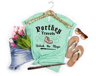 Portkey Travels - wizard travel shirt