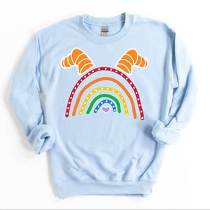 Rainbow sweatshirt / Figment shirt / Rainbow Figment shirt / One little spark of inspiration / Epcot Shirt / Unisex sweatshirt image 1