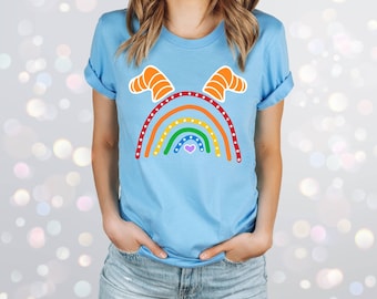 Rainbow Figment T-Shirt: Epcot Inspired, Unisex Spring Tee
