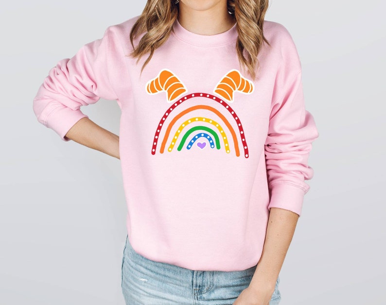 Rainbow sweatshirt / Figment shirt / Rainbow Figment shirt / One little spark of inspiration / Epcot Shirt / Unisex sweatshirt image 3