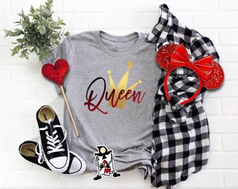 Queen of hearts shirt / Alice in Wonderland shirt / Queen of the Castle / Kingdom hearts / Queen tshirt