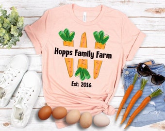 Hopps Family Farm - Carrots - Zootopia Judy Hopps Shirt / Available in 9 different colors sizes S - 4XL / Judy Hopps Shirt