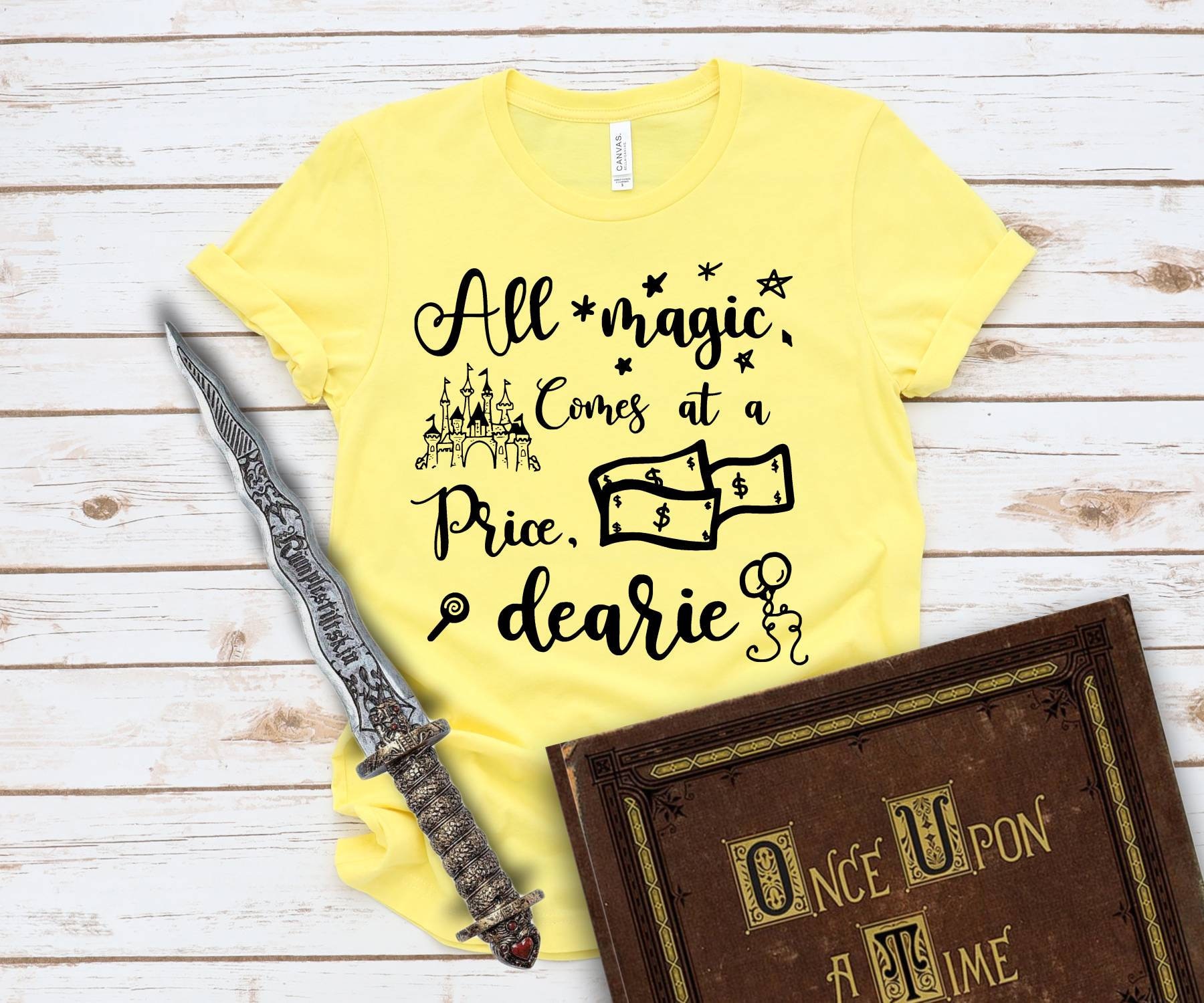 Magic Always Come With A Price Dearie Vintage Retro Mr Gold Rumplestiltskin Once By Qnashp - Foto 9