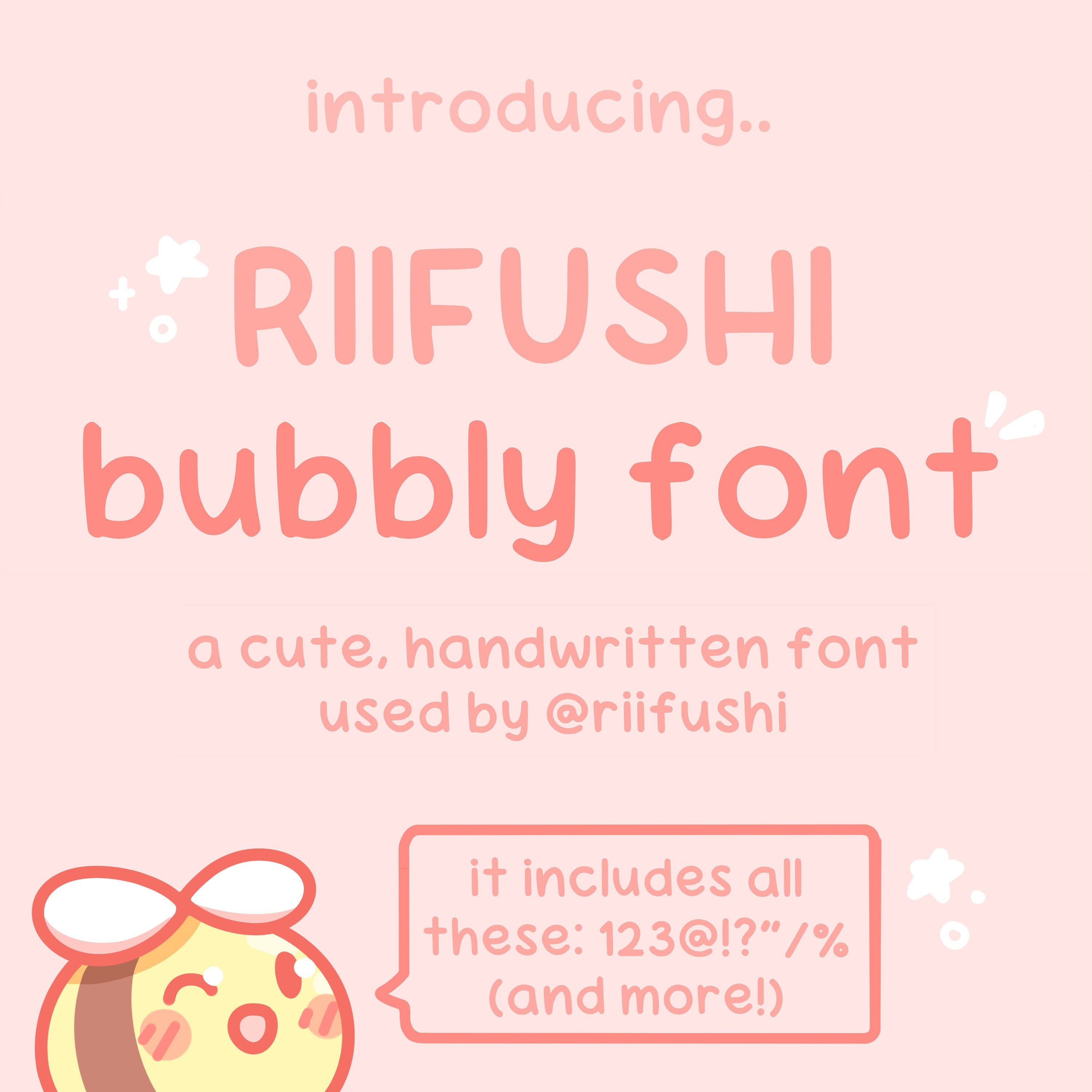 Riifushi Official Handwritten Font Digital Instant Download Installable