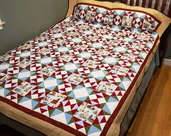 Lighthouse Quilt: American Lighthouses, 100% Cotton
