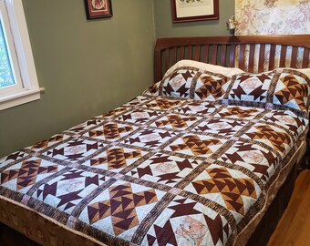 Black-capped chickadee quilt