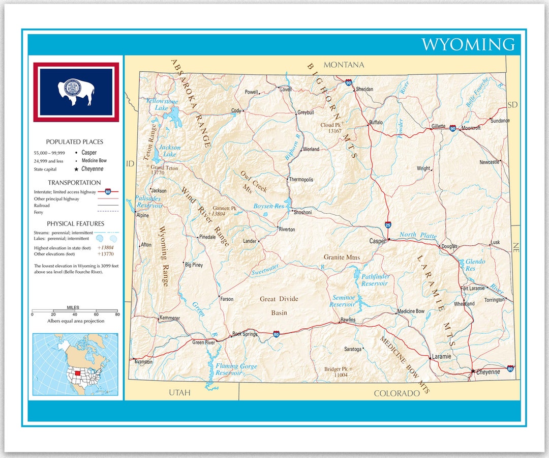 Wyoming Map Detailed Map Of Wyoming State Wyoming Geography Wall Map Il 1080xN.4488525653 Jsfl