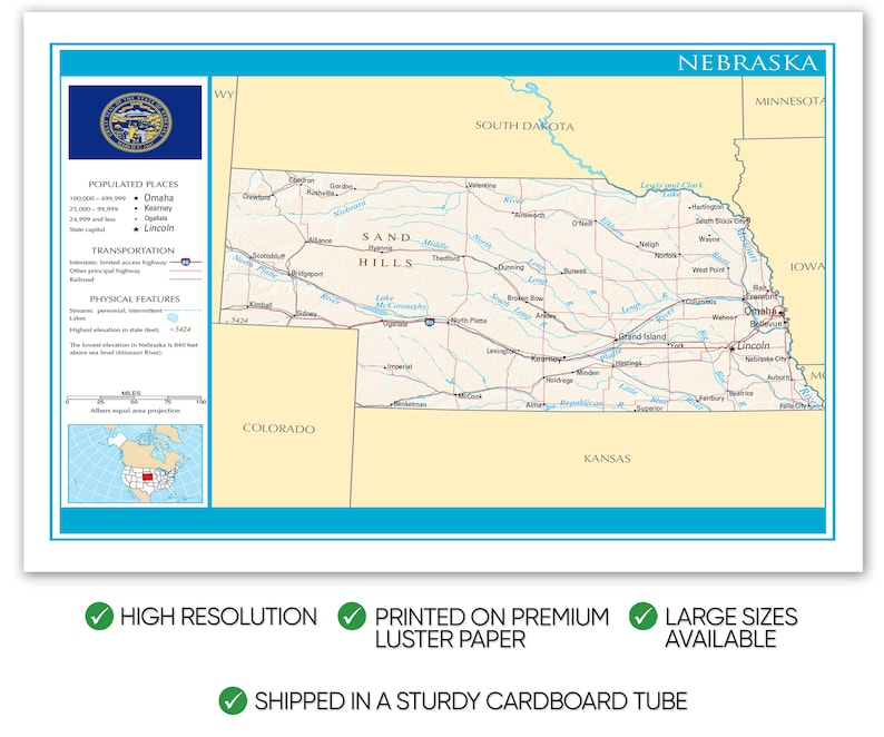 Printable Nebraska Atlas