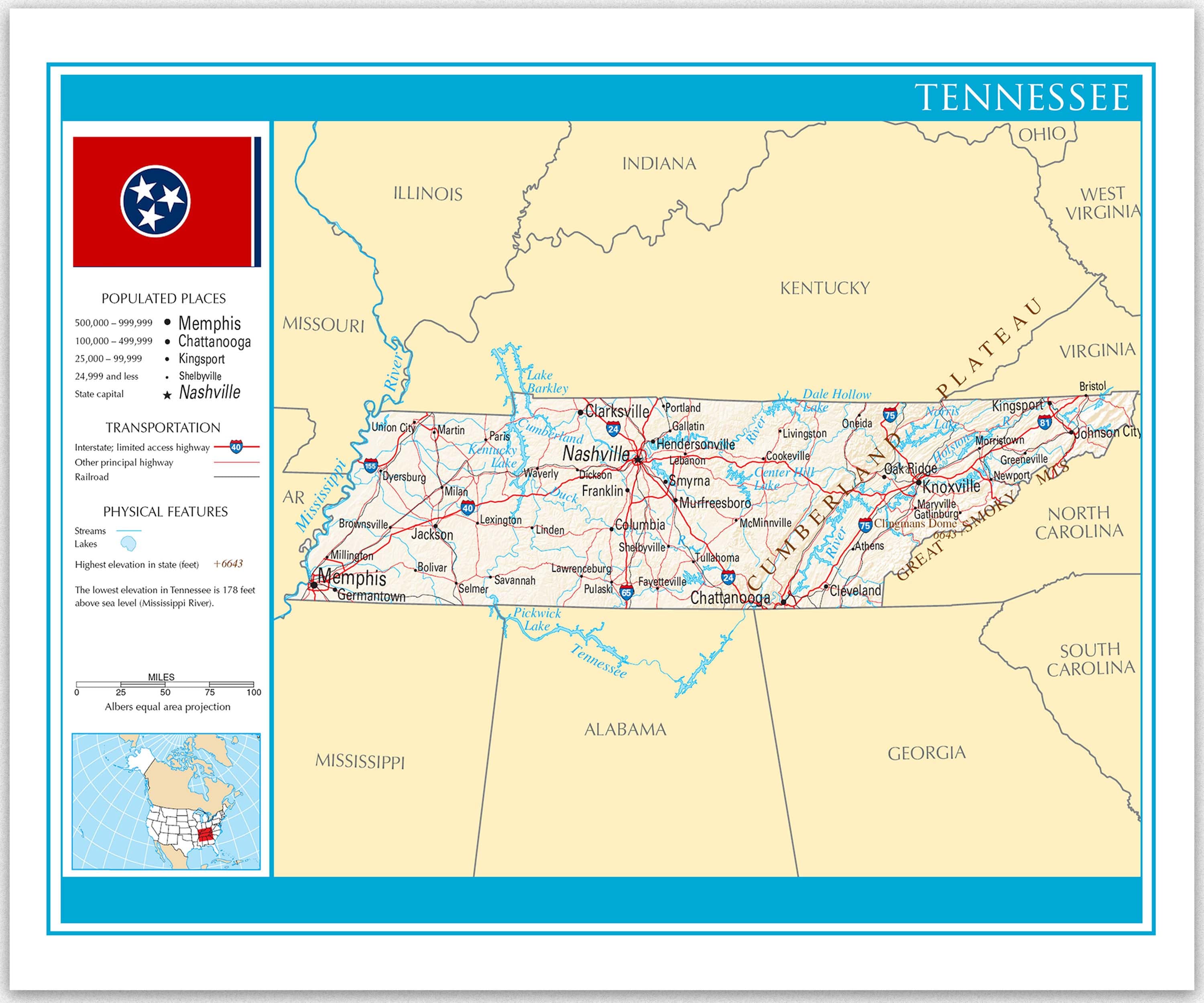 tennessee map