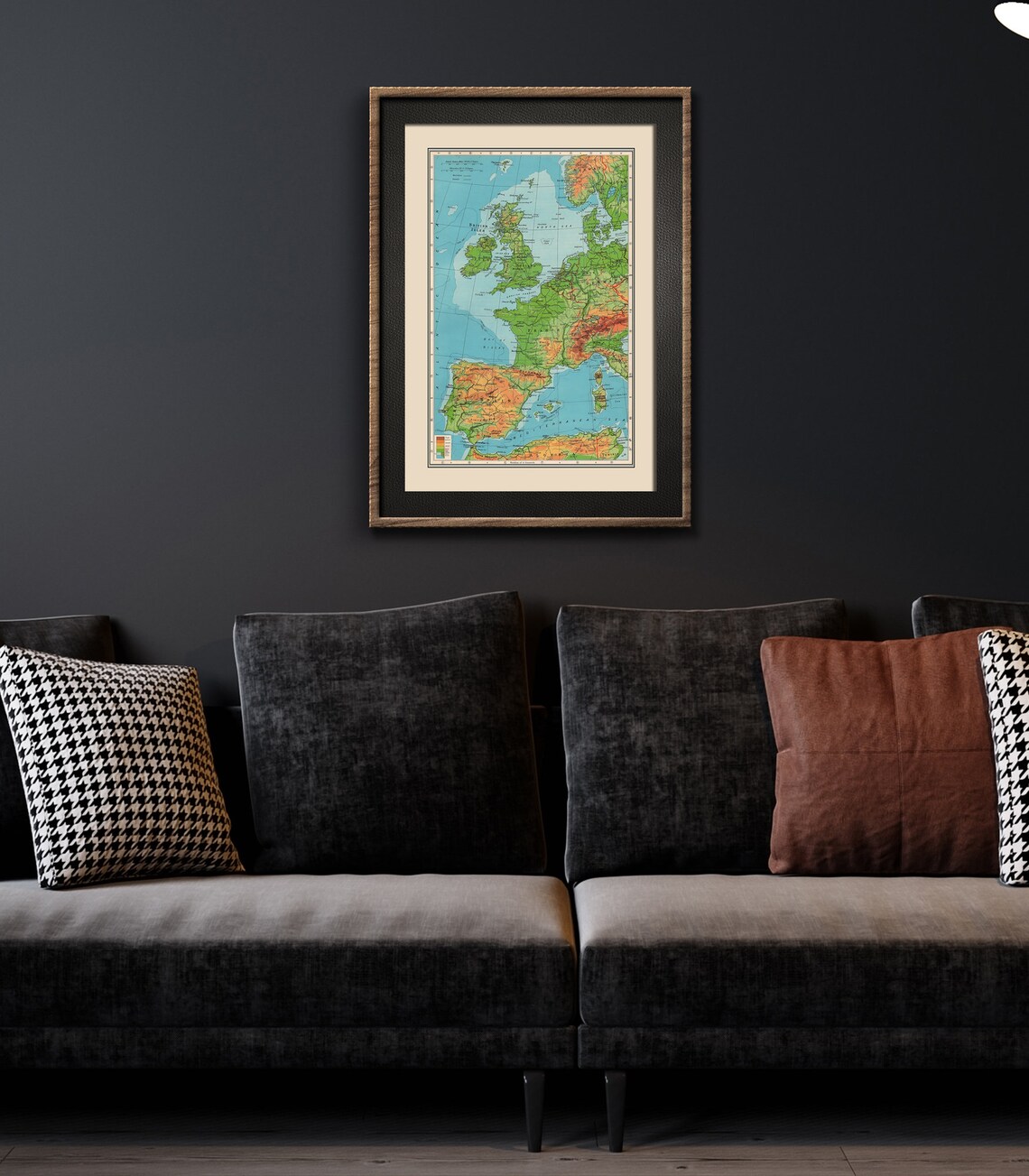 Map of Europe Wall Art / Western Europe Map Poster 1901 Map of Europe Wall Map, Map of Europe