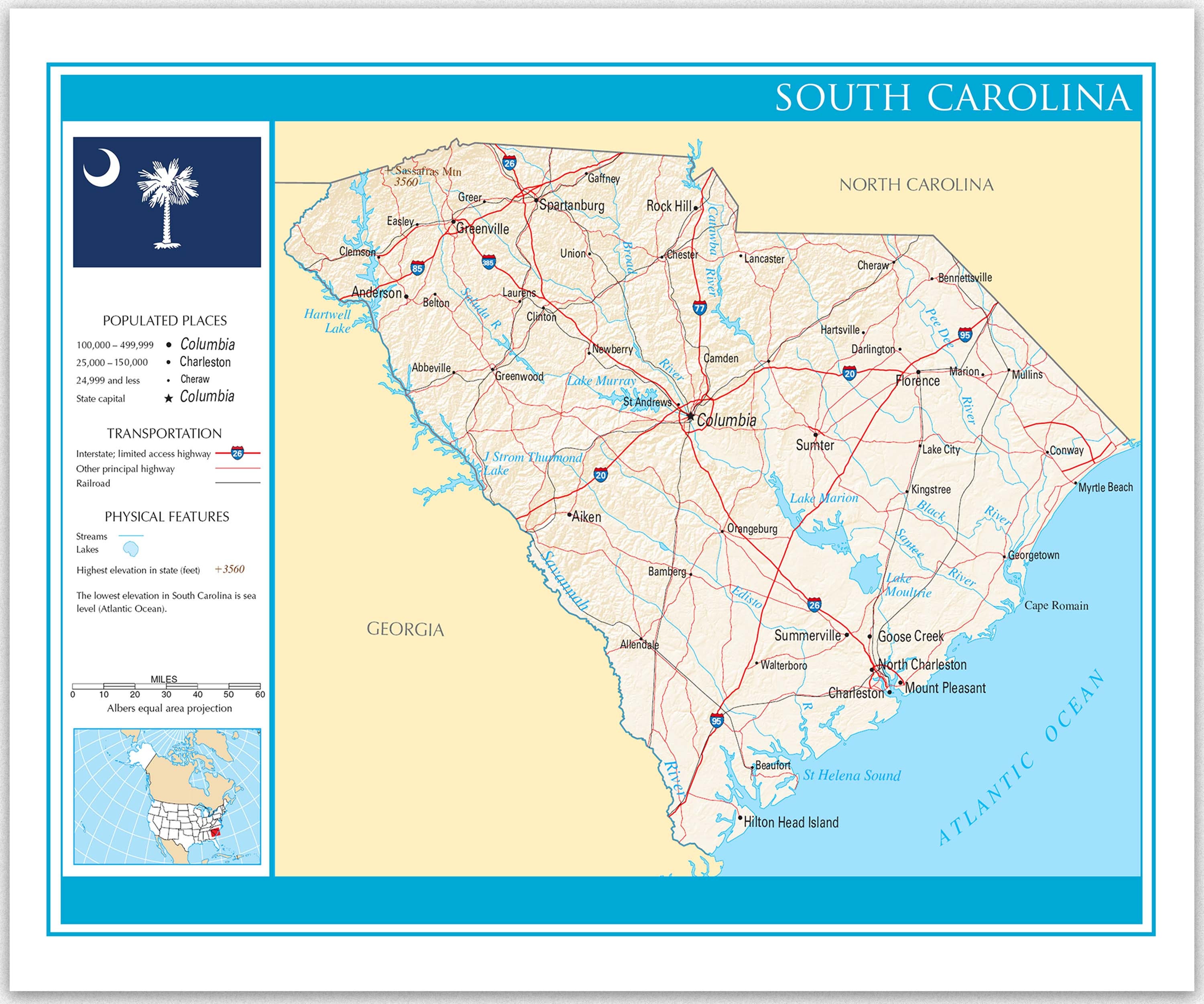 South Carolina Map Detailed Map Of South Carolina State South Carolina Il Fullxfull.4488450775 1fqf 