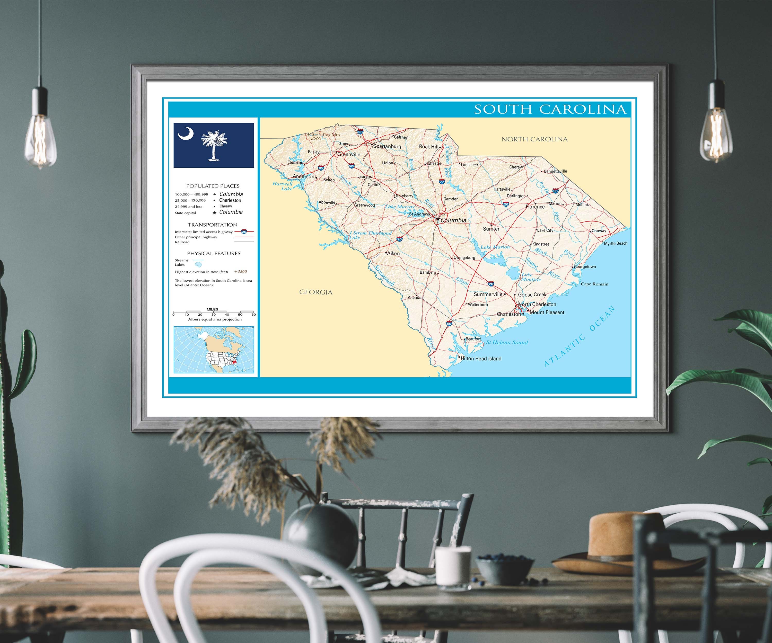 South Carolina Map Detailed Map Of South Carolina State South Carolina Il Fullxfull.4441105508 6nkp 