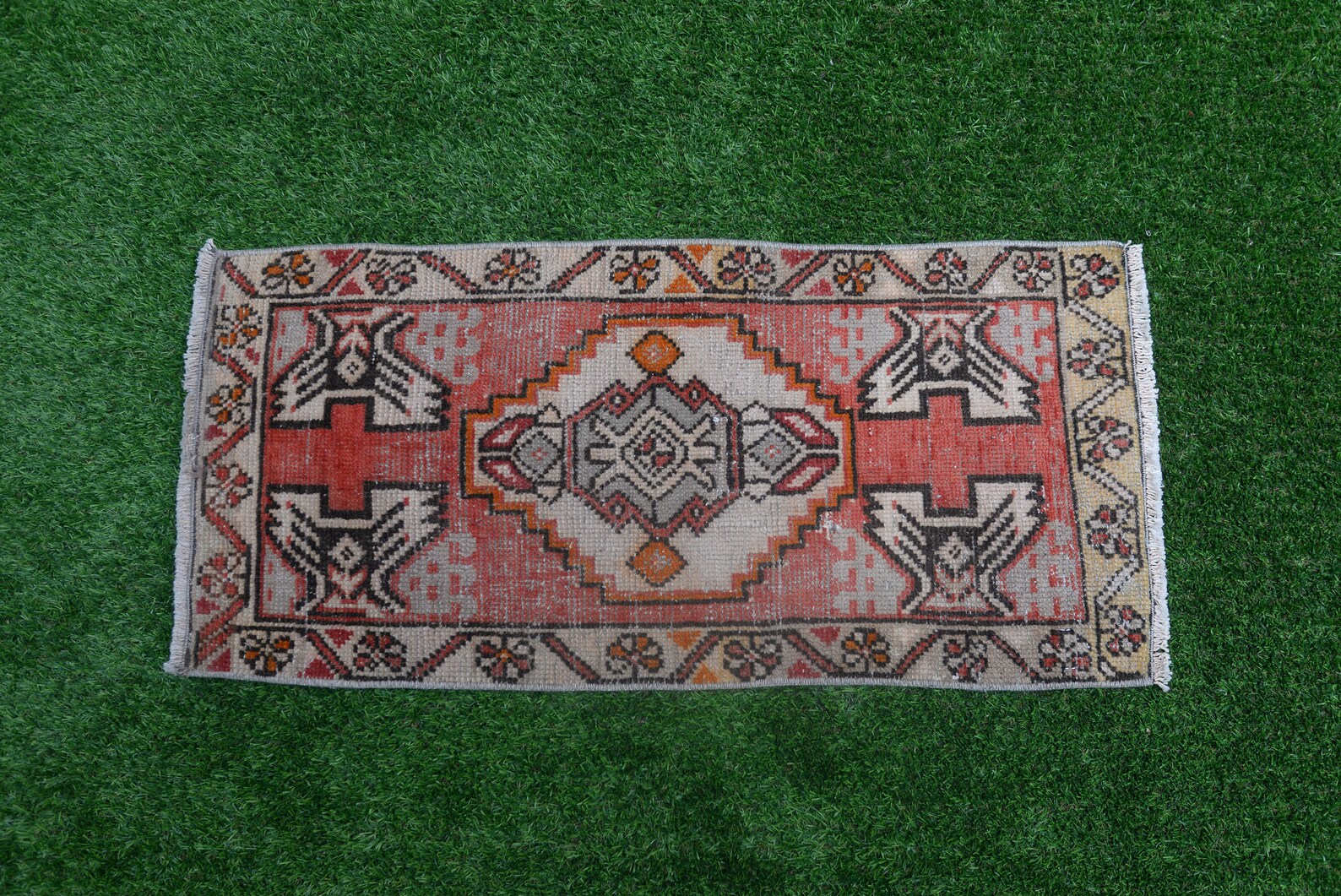 Kleiner Türkischer Teppich 16x33 fuß Teppich Türmatte | Etsy