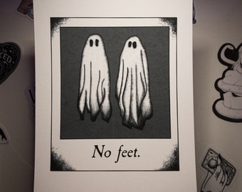 No Feet Polaroid 5x7 Print