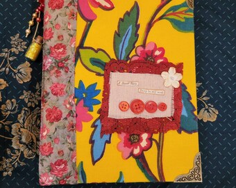 Beautiful, Hardback, Floral Junk Journal