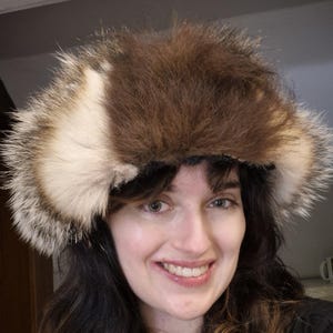 Badger, Nutria & Bison Fur Patchwork Hat