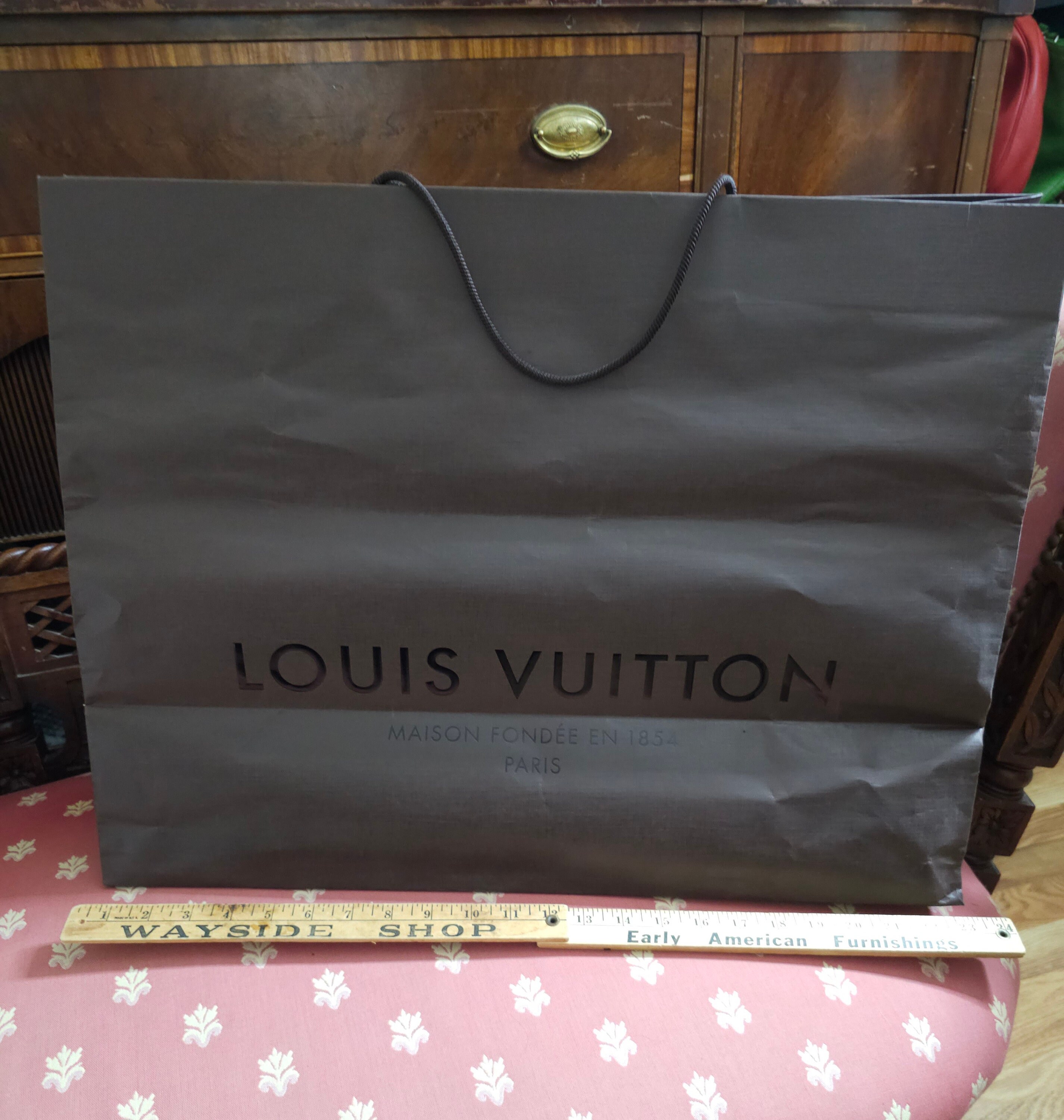 LOUIS VUITTON Maison Fondee en 1854 Box, Wrapping, Ribbon Only Great  Condition