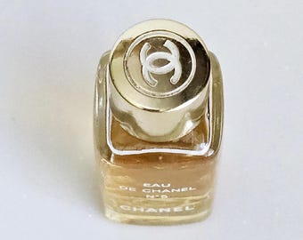 RARE Eau De Chanel No Chanel Mini Perfume Bottle with Gold Cap