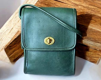 Coach Vintage Forest Green Bradley Bucket 9936 Mint - Etsy