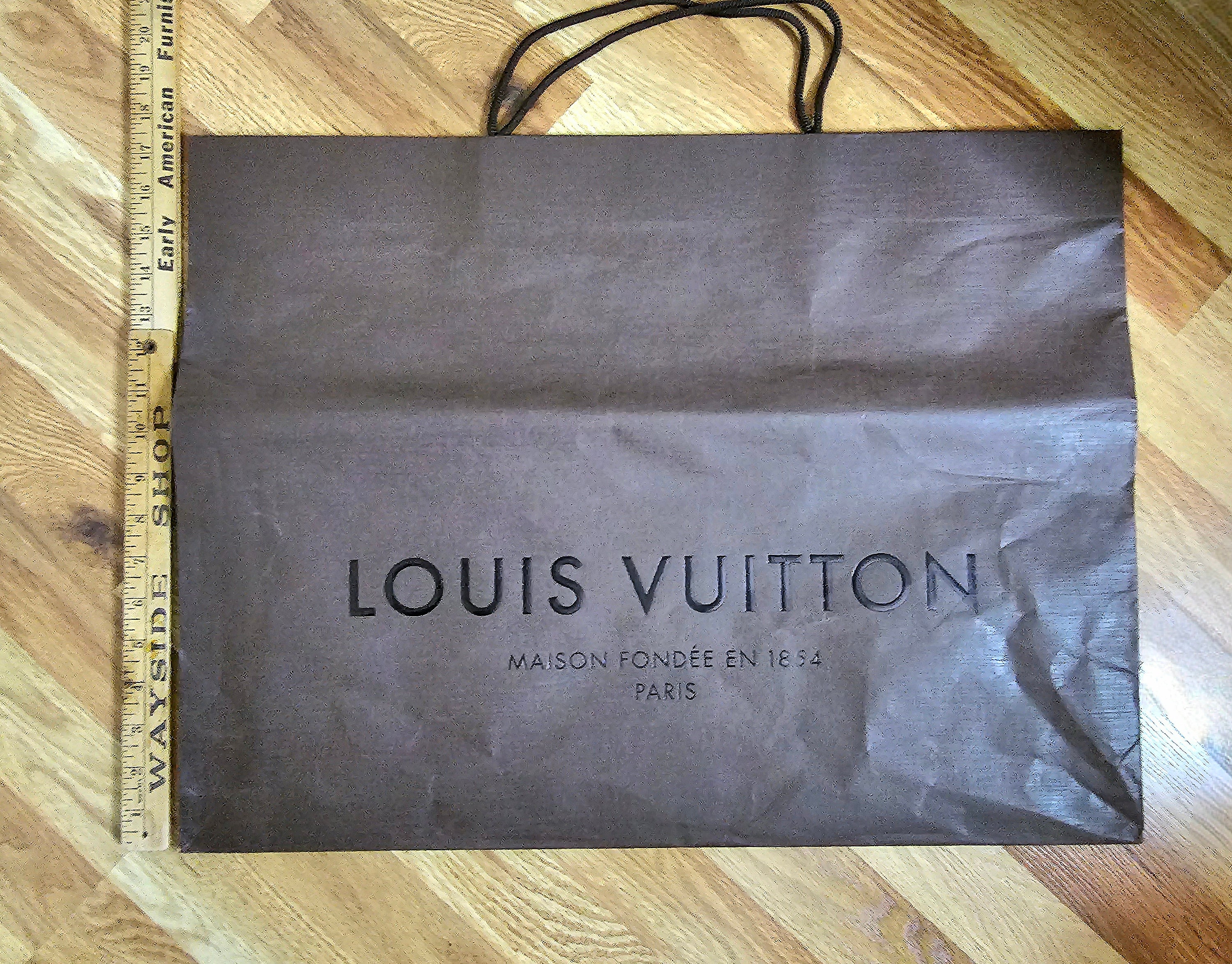 Louis Vuitton Large Shopper Paper Bag 23.5 X 17 X 10 Etsy