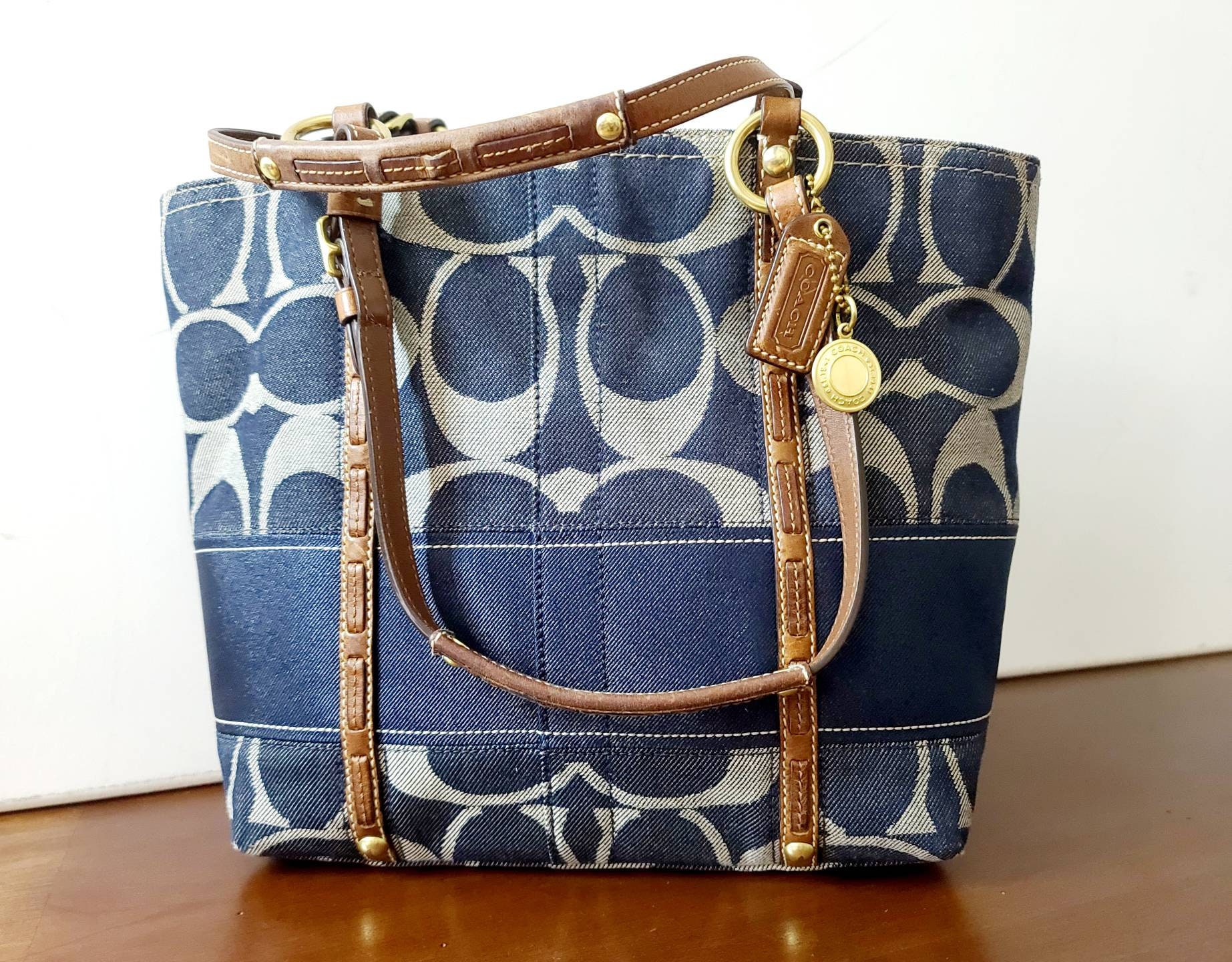 バッグ Coach Optic Denim Legacy Satchel Bag 1169147198_tp.jpg