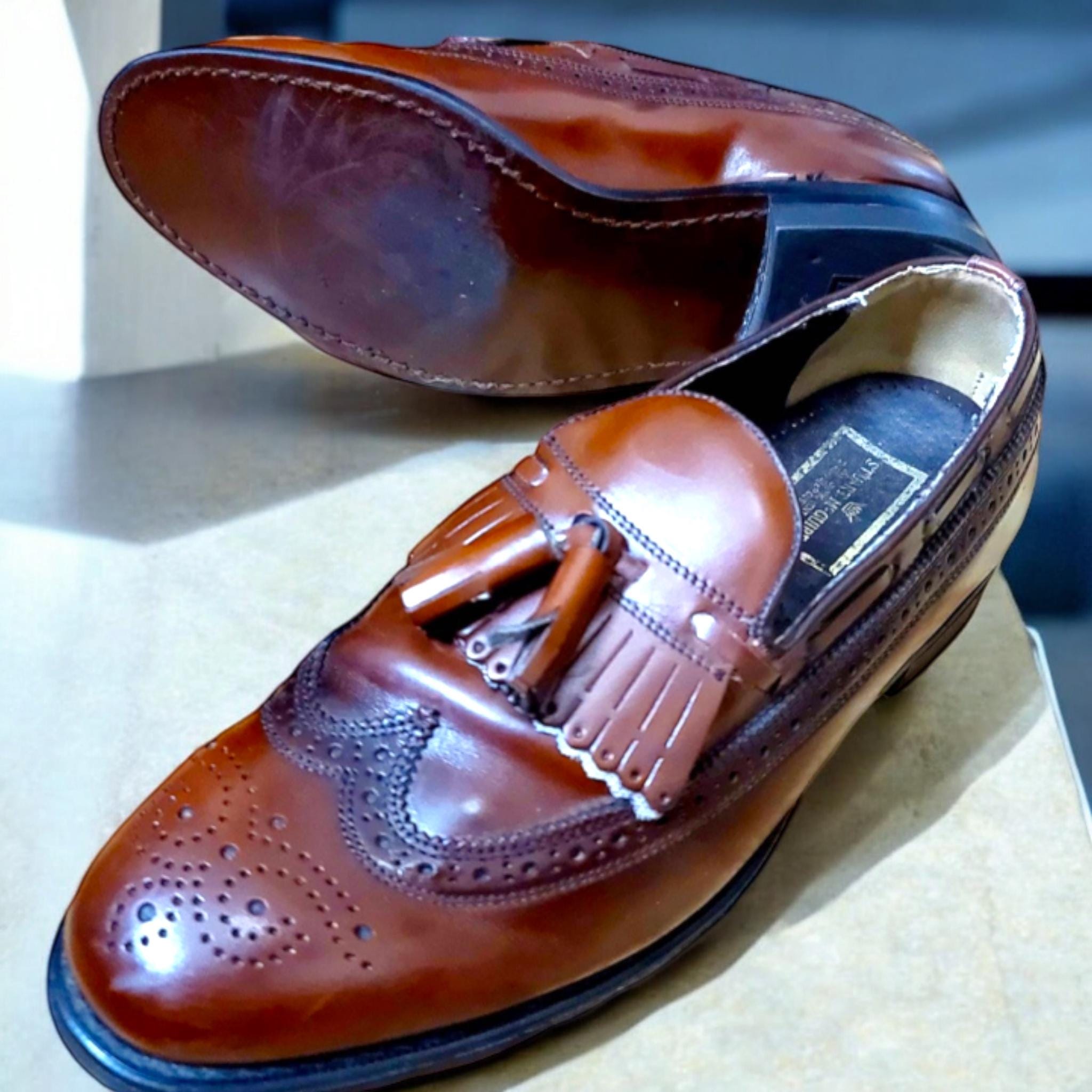 Stuart Mcguire Crown Longwing Brogue Kiltie Tassel Loafers Two 
