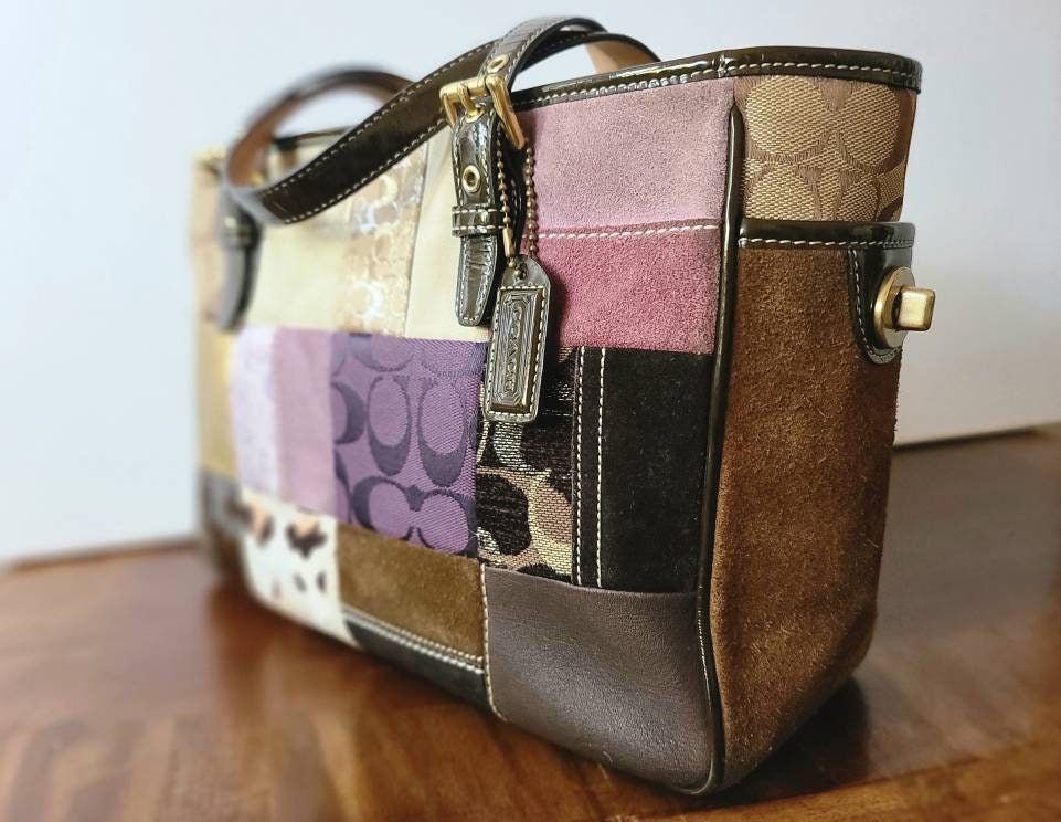 Vintage Coach Boho Patchwork Tote No. G05S-9499 Signature