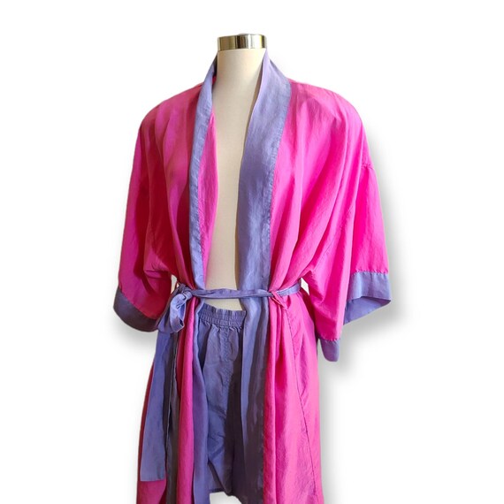 MCM Silk Robe and Boxers Mervyns Partners Pink Amethyst Etsy