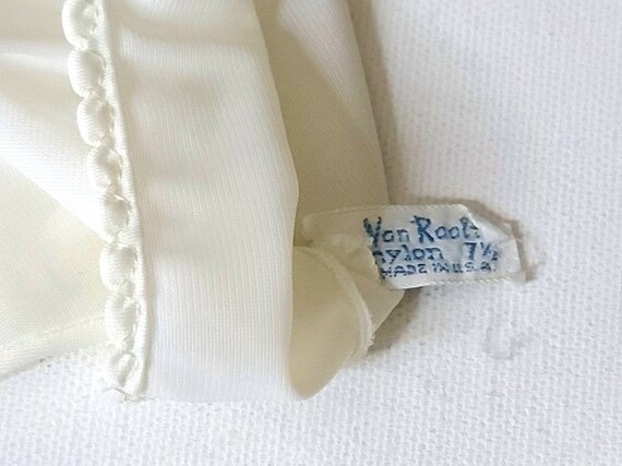Van Raalte 4 Button Length Vintage Semi Sheer Off… - image 6