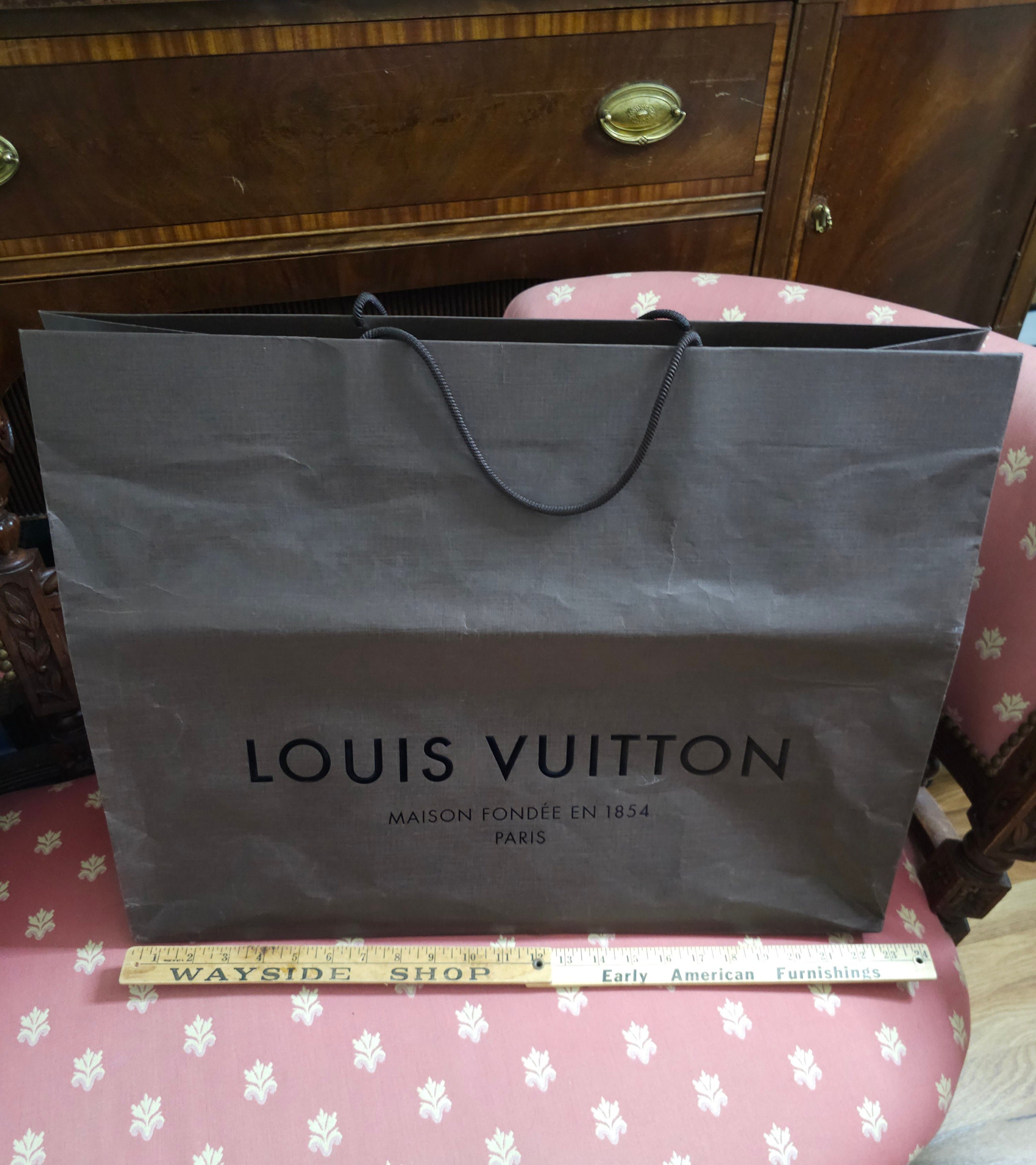 LOUIS VUITTON Maison Fondee en 1854 Box, Wrapping, Ribbon Only Great  Condition