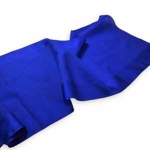 Long Blue Dress Scarf Semi-Sheer 55 inch x 10.5 inch Vintage Ponytail Head Neck Scarf