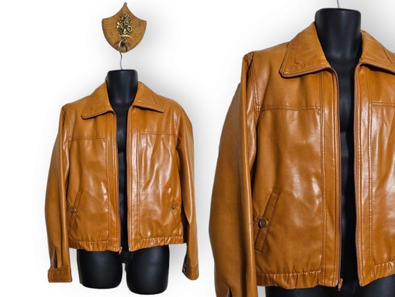 Vintage Moto Jacket - 1980s Medium JC Penney's Mo… - image 1