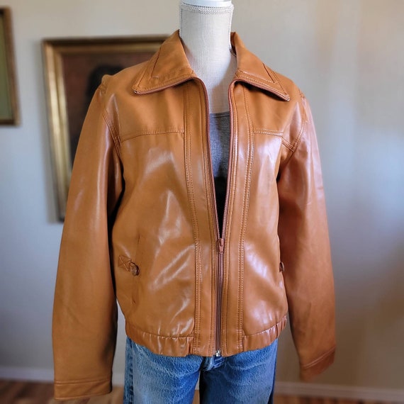 Vintage Moto Jacket - 1980s Medium JC Penney's Mo… - image 3