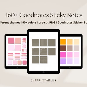 460+ Goodnotes Sticky Notes, PNG Digitale Aufkleber, Goodnotes Planer, Journal | Digitale Planer Notizen | Goodnotes, Notability Sticker Pack