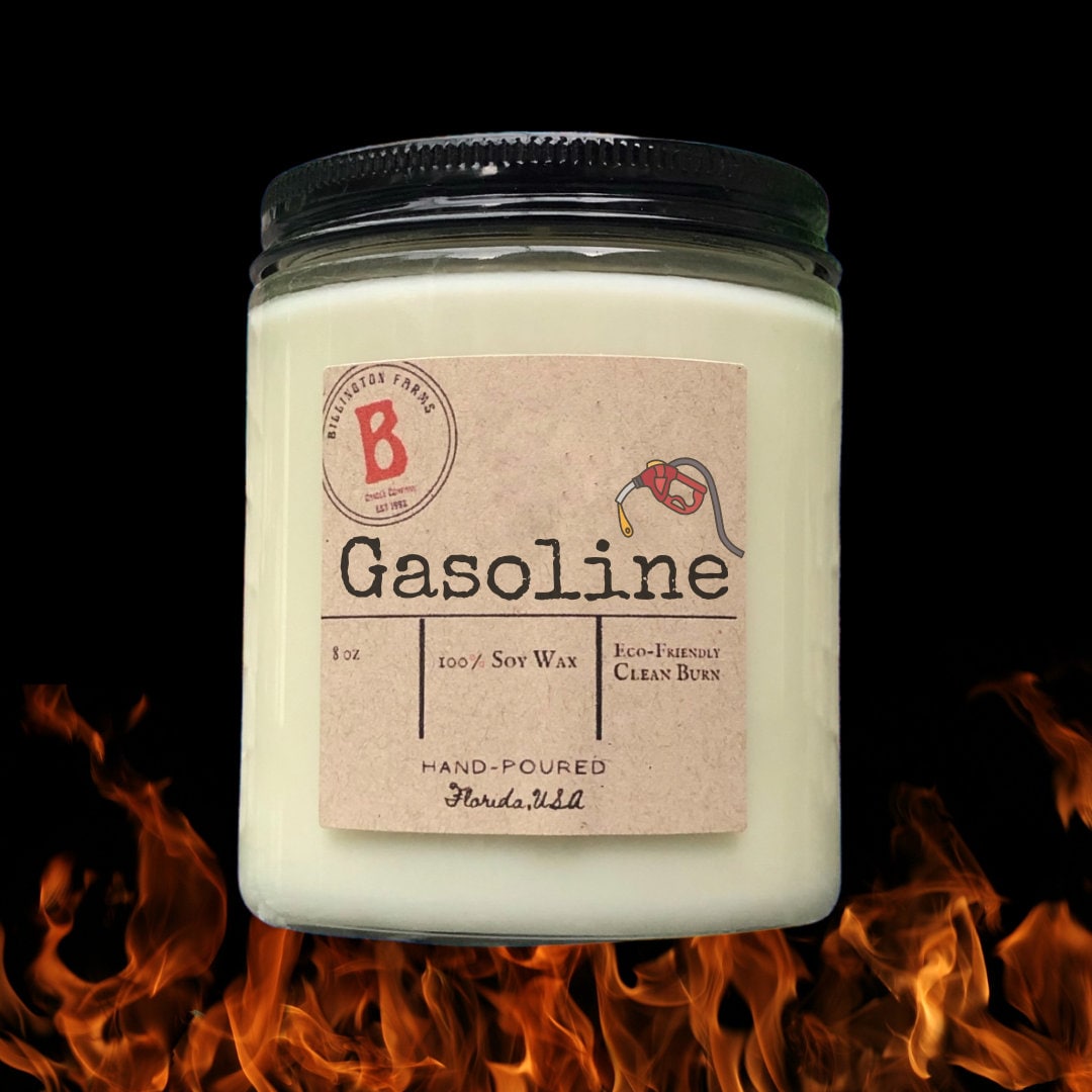 Gasoline Scented Candle, Gas Fuel Gift, Scented Gasoline Candle Etsy