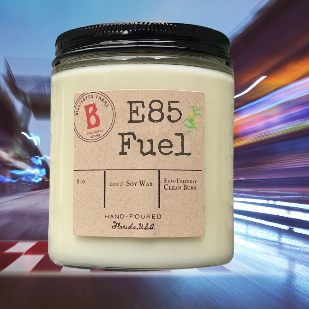 E85 Fuel Scented Candle, Car Mechanic Gift, Scented E85 Fuel Candle