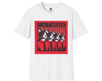 CatWerk Retro T-Shirt - Original Design Tribute to Kernkraft mit Feline Twist