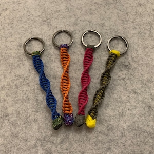 DNA Keychain, Keychain, Paracord, Gift, Handmade, Paracord Love;
