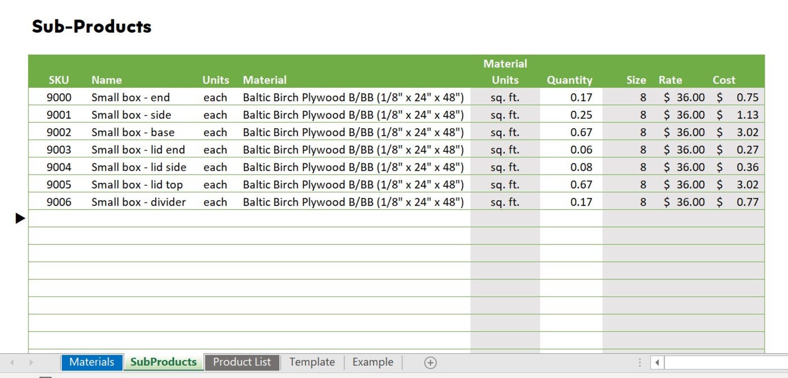 Product Pricing Excel Template Etsy Product Costing COGS Etsy Product Pricing Excel Template Etsy Product Costing COGS Etsy