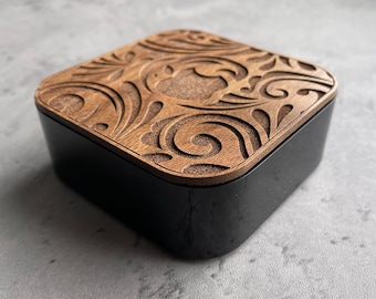 Apple TV 4th Gen Laser Engraved Walnut Cover