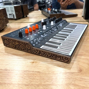 Arturia MicroFreak wood cheeks laser engraved