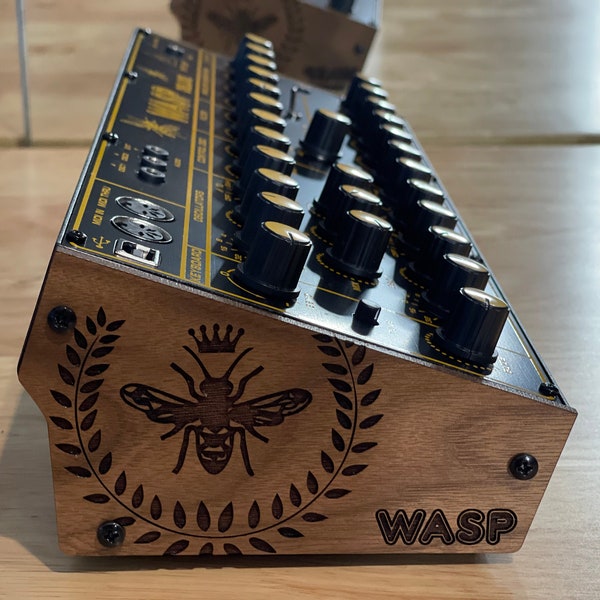 Walnut wood Ends for Behringer wasp synthesizer
