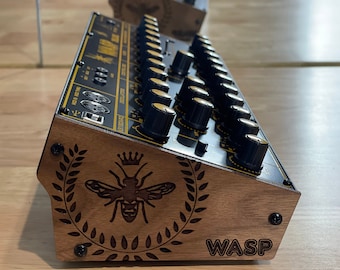 Walnut wood Ends for Behringer wasp synthesizer