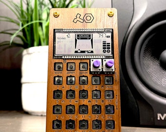 Estuche de madera maciza de nogal para todos los operadores de bolsillo adolescentes de ingeniería.