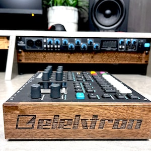 Elektron digitone / digikat custom solid walnut wood ends
